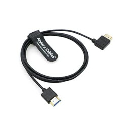 Alvin's Cables HDMI kabelis 8K 2.1 High Speed for Atomos Ninja V monitors No labās puses uz kreiso HDMI kabelis priekš Z CAM E2 Sony FS5 FS7 A7S3 kamerām 4.9ft | 1,5 m
