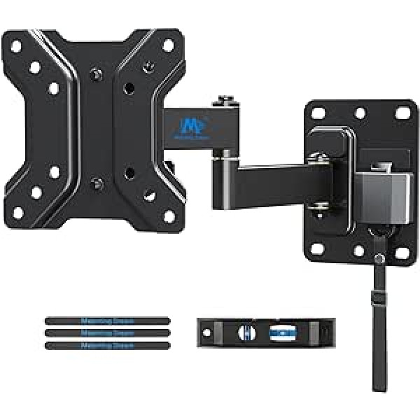 Mounting Dream TV Mount Caravan Lockable for Most 10-26 Inch TVs with VESA 75 x 75 - 100 x 100 mm up to 10 kg TV Wall Mount Swivelling Tiltable Lockable for Motorhome / RV / Camper Van