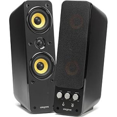 Creative GigaWorks T40 Series II — 2.0 skaļruņu sistēma (Hi-Fi, Stereo/AUX-IN, Line-IN/16W RMS) Melns