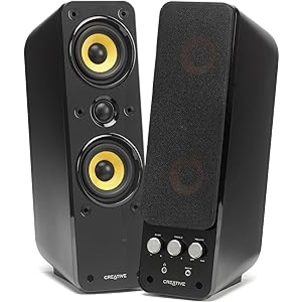 Creative GigaWorks T40 Series II — 2.0 skaļruņu sistēma (Hi-Fi, Stereo/AUX-IN, Line-IN/16W RMS) Melns