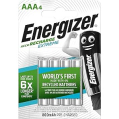 Energizer Energizer Wiederaufladbare AAA 800 mAh 4PK EXTREME