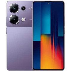 Xiaomi Poco M6 Pro mobilais tālrunis 120 Hz 6,67 collu AMOLED displejs, 8 + 256 GB viedtālrunis ar Helio G99-Ultra procesoru un 64MP AI trīskāršu kameru 5000 mAh akumulators 67 W turbo uzlāde (Purple Global