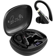 APEKX True Wireless In-Ear Bluetooth austiņas — viegli pārslēdzieties starp ikdienas un sportiskām drēbēm, saderīgas ar iPhone un Android, lieliski piemērotas sporta zālei, sportam, skriešanai un spēlēm.