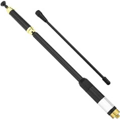 SMA Female Retractable Antenna AL-800 Dual Band VHF/UHF 144/430 MHz Compatible with Baofeng Compatible with Quansheng Walkie Talkies