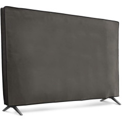 kwmobile 43 Inch TV Case - TV Screen Protector Cover - TV Screen Dust Cover - Dark Grey