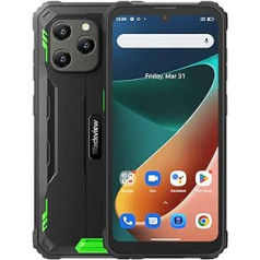 Blackview āra mobilais tālrunis bez līguma BV5300 Pro, ArcSoft® 13MP + 8MP, 7GB + 64GB (1TB paplašinājums), 3 karšu sloti, Android 12 Dual SIM IP68 ūdensizturīgs viedtālrunis, 6,1 collas HD+, 6580 mAh