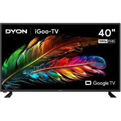 DYON iGoo-TV 40F 100 cm (40 collu) Google TV (Full HD, HD Triple Tuner, Prime Video, Netflix, Google Play veikals DAZN, Disney+ un daudzām ierīcēm, Google palīgs, balss tālvadības pults) [Mod. 2023]