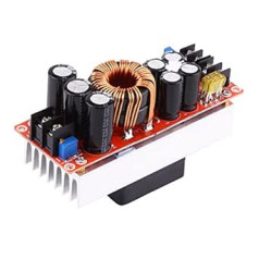 DC-DC Boost Converter Module 1500W 30A DC-DC Constant Current Constant Voltage Boost Converter Step-up Power Supply Module 10-60V to 12-90V, with 1.2 mm Copper Wires