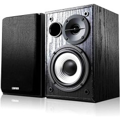 Edifier R980T Aktive 2.0 Lautsprechersystem Paar (24 vati), 4 collu datora Regallautsprecher Studio monitors datoram — Schwarz