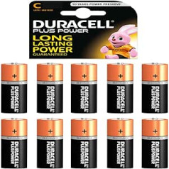 10 x Duracell 1,5 V Baby C/ LR14/ AM2/ 4014/Alkaline Batterie
