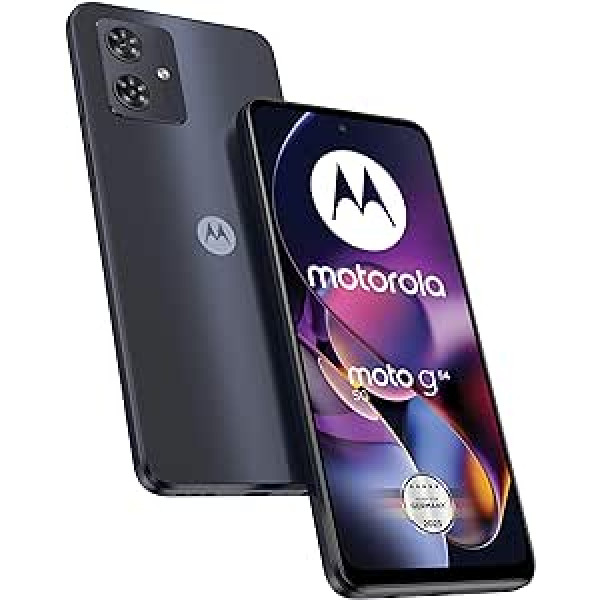 Motorola Moto G54 5G (6,5 collu FHD+ displejs, 50 MP dubultā kamera, 8/256 GB, 5000 mAh, Android 13) Midnight Blue + automašīnas adapteris [ekskluzīvi Amazon]