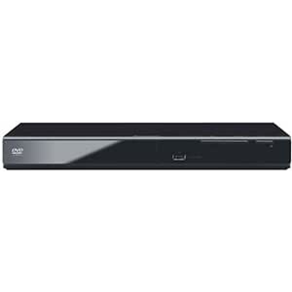 Panasonic DVD-S500EG-K elegantais DVD atskaņotājs (daudzformātu Wiedergabe ar xvid, MP3 un JPEG, USB 2.0 un Scart Anschluss, kā arī HDMI) schwarz