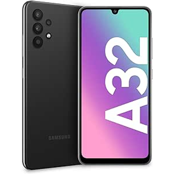 Samsung Galaxy A32 viedtālrunis 128GB, 4GB RAM, divas SIM kartes, melns