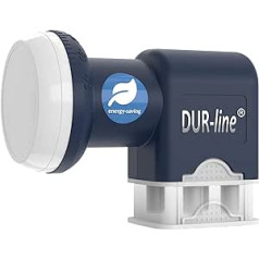 DUR-line Blue Eco Quad – Energy-Saving LNB – 4 Participants – Premium Quality – [ Test Very Good *] 4x Digital, Full HD, 4K, 3D