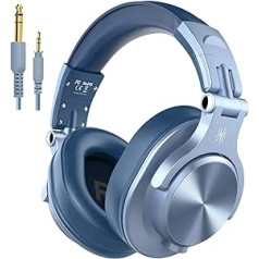 OneOdio A70 Bluetooth austiņas pār ausīm, 72 stundu HiFi stereo austiņas bezvadu, bezvadu austiņas ar 6,35 mm un 3,5 mm ligzdu studijas DJ mobilajam tālrunim PC AMP Sky Blue