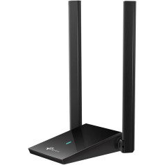 TP-Link Archer TX20U Plus WLAN Stick for PC, WiFi 6 AX1800 Dual Band, USB 3.0, MU-MIMO, Antennas with High Gain, WPA3 Encryption, Compatible with Windows 11/10, Black, único