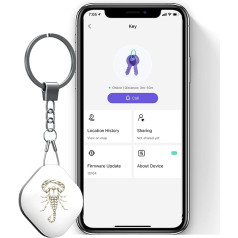 Key Finder, Item Finder, 1 Piece, Bluetooth Tracker, Item Locator with Keychain for Scorpion, Gifts, Keys, Pet Wallets or Backpacks and Tablets, Constellation