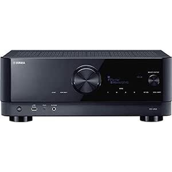 Yamaha AV uztvērējs RX-V6A Black — tīkla uztvērējs ar Dolby Atmos augstuma virtualizatoru, spēlēm specifiskām funkcijām un balss vadības sistēmām — visaptverošs talants ar 7,2 kanāliem