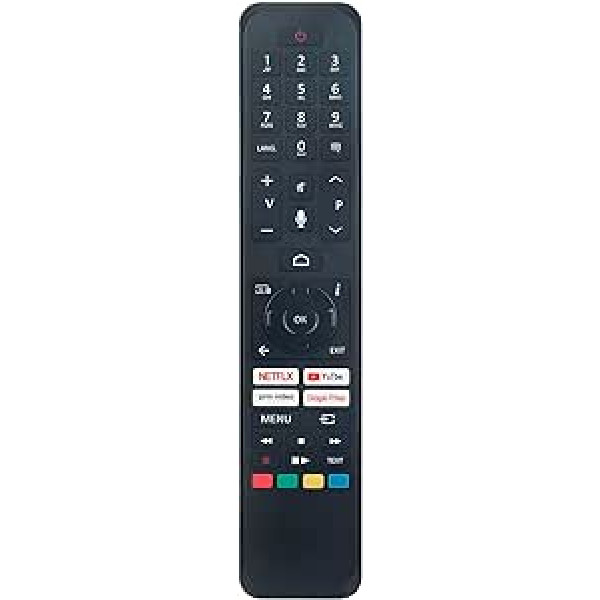 ALLIMITY CT-8563 tālvadības pults nomaiņa priekš Toshiba TV 65QA7D63DG 55DM72UA 43QA4263DG 55QA7D63DG 43UA3D63DG 65UA3D63DG 43QA7D6G2A45A 670D6G2D45Q 670 XA9D63DG 70QA6C63DG