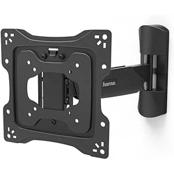 Hama TV Wall Mount Swivelling 180°, Tilt, Extendable (TV Mount for TVs with 19 to 48 Inches, TV Mount with Anti-Theft Protection, Ideal for Commercial Areas, VESA up to 200 x 200)