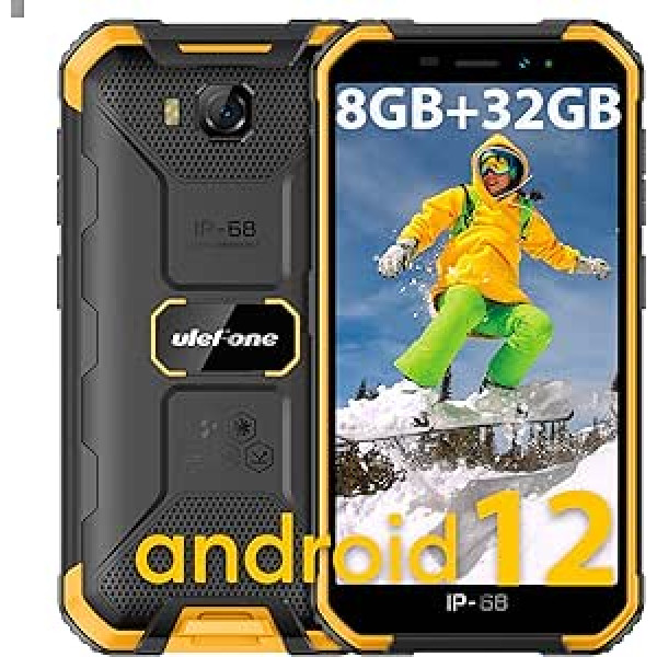 Ulefone Armor X6 Pro āra mobilais tālrunis 4G, 8GB + 32GB/128GB-SD, IP68&IP69K āra viedtālrunis, Android 12 viedtālrunis, 13MP + 5MP, 4000mAh mobilais tālrunis lēts, divi SIM mobilie tālruņi, NFC/Face