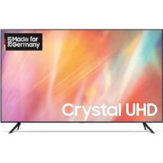 Samsung Crystal UHD televizors 4K AU7199 55 collas (GU55AU7199UXZG, Vācijas modelis), HDR, Q-Symphony, bezrāmju dizains, viedais televizors [2021]