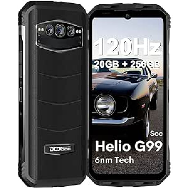 DOOGEE S100 12GB/256GB Black — mobilo tālruņu zīmols