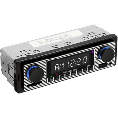 Yolispa automašīnas radio Bluetooth automašīnas radio ar USB/SD/AUX pieslēgvietu, 4 x 60 W automašīnas audio FM radio, digitālais MP3 atskaņotājs, brīvroku funkcija ar tālvadības pulti