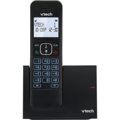 VTech LS1050 DECT Cordless Phone with Digital Answering Machine, Innovative Charging Station, Call Blocker, Caller ID/Call Function, Hands-Free Calling, Backlit Display