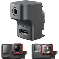 CYNOVA ACE PRO mikrofona adapteris priekš Insta360, saderīgs ar Insta360 Ace atbalsts Capture Audio 3,5 mm USB-C porta darbības kameras Insta360 ACE Pro piederumi