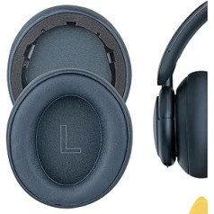 Geekria QuickFit aizstājējproteīna ādas ausu spilventiņi priekš Anker Soundcore Life Q30, Soundcore no Anker Life Q35 austiņu ausu spilventiņi, austiņu ausu spilventiņi, remonta daļas (Obsidian Blue)