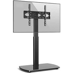 RFIVER TV Stand TV Stand TV Floor Stand Height Adjustable Swivel for 32 to 65 Inch TVs up to 35 kg Max. VESA 400 x 400