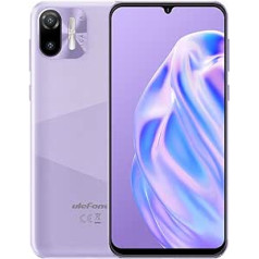 3G Smartphone without Contract, Ulefone Note 6, 8.5 mm Ultra Thin Dual SIM Mobile Phone, 6.1 Inch HD+ Screen, 3 Card Slot Design, Android 11 Go, 1GB + 32GB, 2MP + 5MP Camera, Face Unlock, GPS Purple