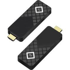 HDMI bezvadu raidītājs un uztvērējs UHD/5G — Plug and Play bezvadu HDMI raidītājs un uztvērējs, bezvadu HDMI radio pārraide multivides straumēšanai no televizora pierīces/klēpjdatora/datora/kameras uz