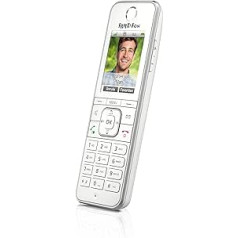 AVM Fritz!Fon C6 DECT Comfort Phone, High-Quality Colour Display, HD Telephony, Internet / Comfort Services, Control Fritz!Box Functions, White, German Version