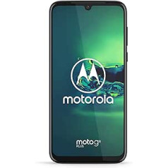 Motorola Moto G8 Plus (6,3 Inc FHD U-Notch displejs, Dolby Stereo-Lautsprecher, 64 GB/4 GB, Android 9.0, viedtālrunis ar divām SIM kartēm), Cosmic Blue (atjaunots)