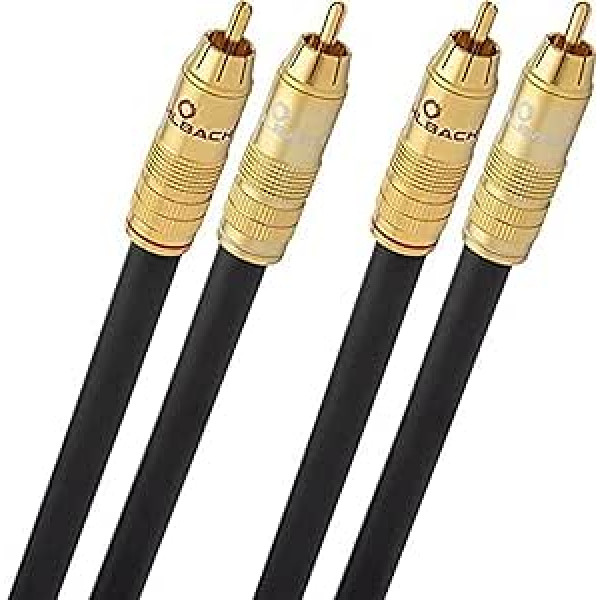 Oehlbach audio kabeļa galvenais komplekts NF 214 RCA kabelis antracīts