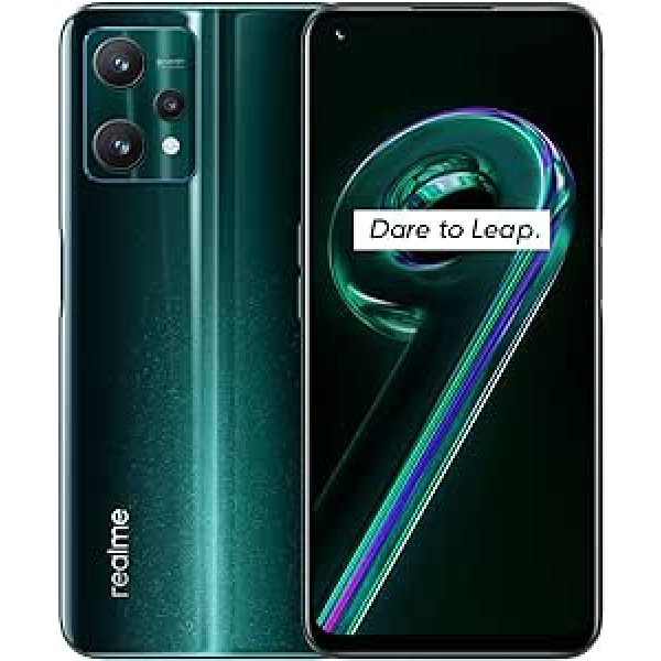 realme 9 Pro 5G viedtālrunis bez līguma, jaudīgs 5000 mAh akumulators, Qualcomm Snapdragon 695 procesors Android mobilais tālrunis, 33 W Dart uzlāde, Ultra Fluid 120 Hz displejs, Dual Sim, 6 + 128 GB, Aurora Green