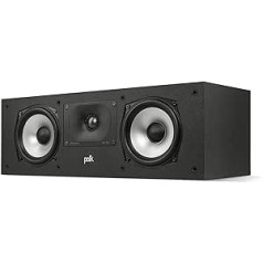 Polk Audio Monitor XT30 Center Speaker, Hi-Res Certified, Compatible with Dolby Atmos and DTS:X (Piece), Black