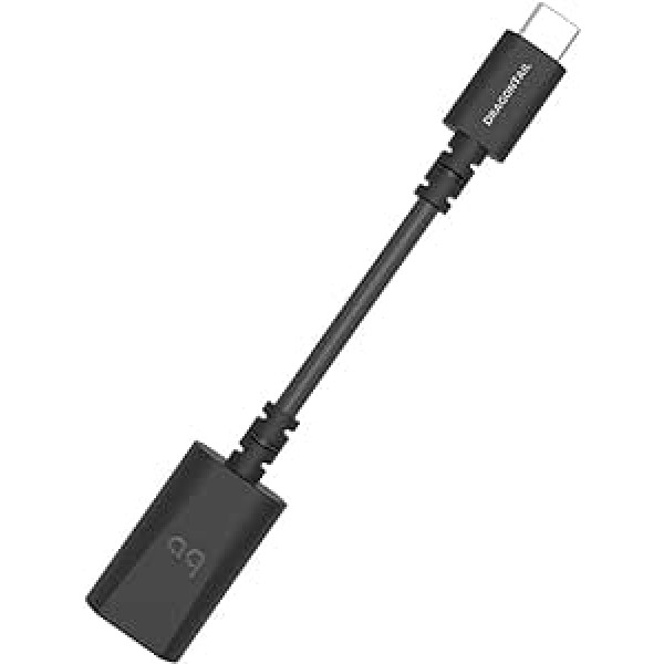 AudioQuest DragonTail oglekļa USB A–C adapteris