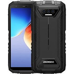 DOOGEE Android 12 āra mobilais tālrunis bez līguma S41 Pro, astoņkodolu 4 GB + 32 GB (paplašināms 1 TB), 6300 mAh akumulators, 13 MP trīskāršā kamera, IP68 IP69K triecienizturīgs viedtālrunis, divas SIM kartes, 5,5 collu HD+,