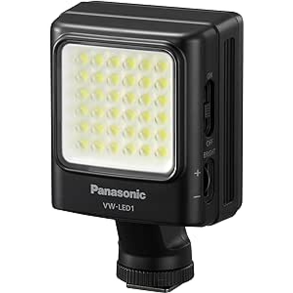 Panasonic VW-LED1E-K LED Videoleuchte (geeignet für Camcorder/LUMIX Kamera) schwarz