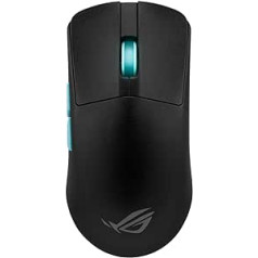 ASUS ROG Harpe Ace Aim Lab Edition RGB spēļu pele (bezvadu, 2,4 GHz RF, Bluetooth, USB, optiskais ROG AimPoint sensors 36 000 dpi, ROG mikroslēdži, piecas programmējamas pogas, sinerģijas profils)