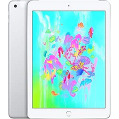 Apple iPad 9.7 (6. Gen) 128 GB Wi-Fi + mobilais — Silber — Entriegelte (Generalüberholt)