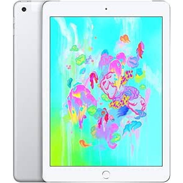 Apple iPad 9.7 (6. Gen) 128 GB Wi-Fi + mobilais — Silber — Entriegelte (Generalüberholt)