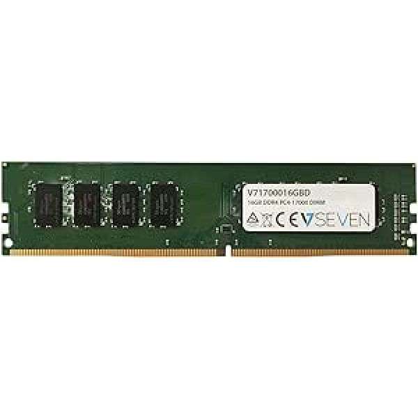 V7 V71700016GBD V7 16GB DDR4 PC4-17000 - 2133Mhz DIMM 1,2V galddatora atmiņas modulis - V71700016GBD