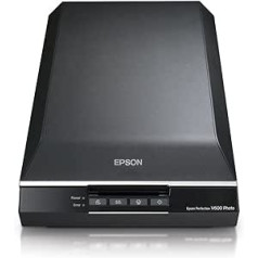 Epson Perfection V600 fotoattēlu skenera notikumu pārvaldnieka kopēšanas utilīta Adobe Photoshop melns/sudrabs