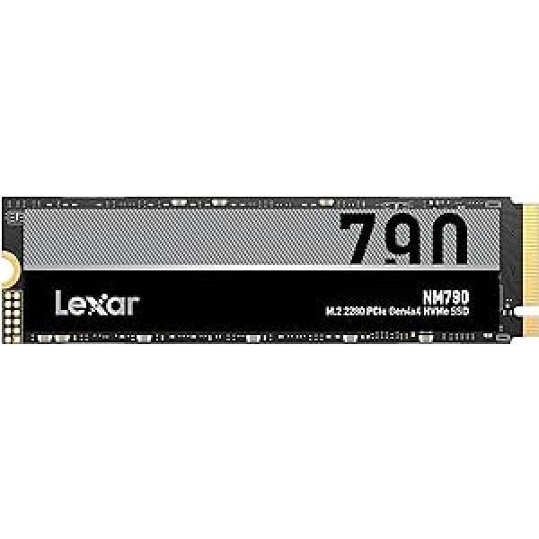 Lexar NM790 2TB iekšējais SSD, M.2 2280 PCIe Gen4x4 NVMe 1.4 SSD, līdz 7400 MB/s lasīšanas, 6500 MB/s rakstīšanas, iekšējais cietvielu disks PS5, personālajam datoram, klēpjdatoram un spēlētājiem (LNM790XNNNG)T-R