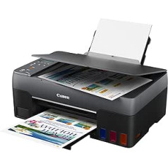 Canon PIXMA G2560 MegaTank Multifunction Printer Refillable DIN A4 (Scanner, Copier, Photo Printer, Colour Inkjet Printer, 4800 x 1200 DPI, USB, LC Display), Black