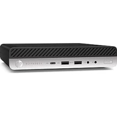 HP EliteDesk 800 G3 Mini PC galddators Intel i5-6400T RAM 16GB DDR4 SSD 240GB Wi-Fi Windows 10 Pro (atjaunots)